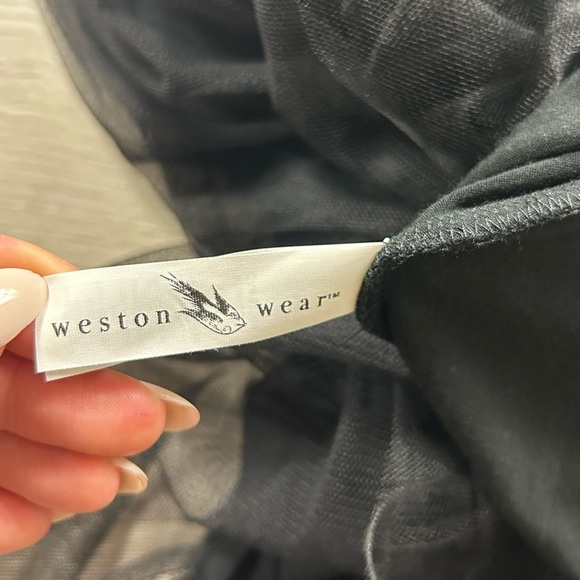 Anthropologie Weston Wear Black Tulle Holiday Party Dress - Picture 7 of 11